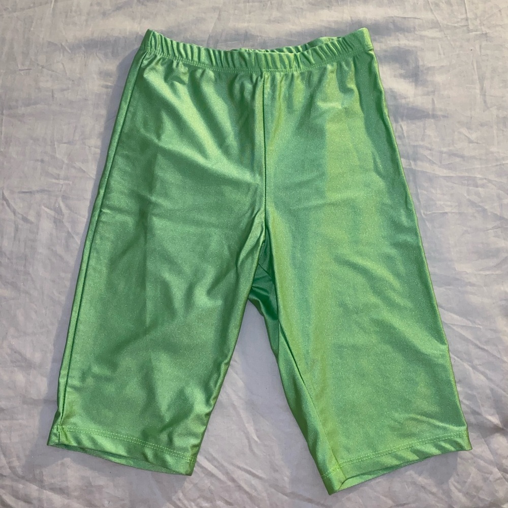 Fashion Nova Green Biker Shorts